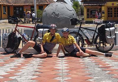 Ruth und Horst am Äquator